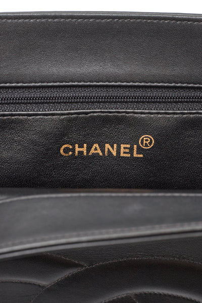 Chanel Vintage Black Calfskin CC Tote Bag