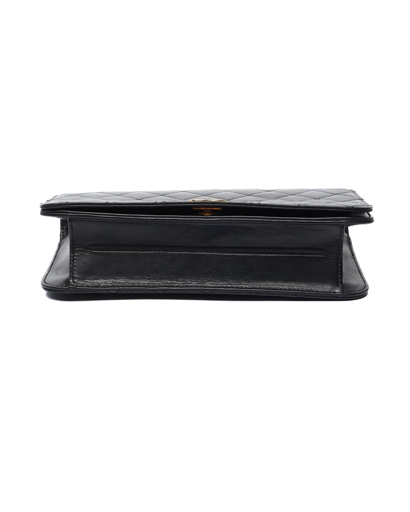 Chanel Vintage Black Lambskin Full Flap