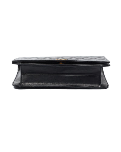 Chanel Vintage Black Lambskin Full Flap