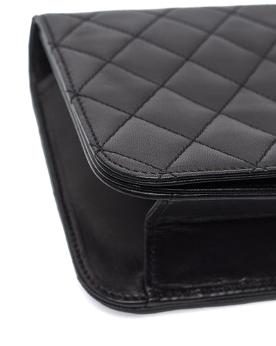 Chanel Vintage Black Lambskin Full Flap