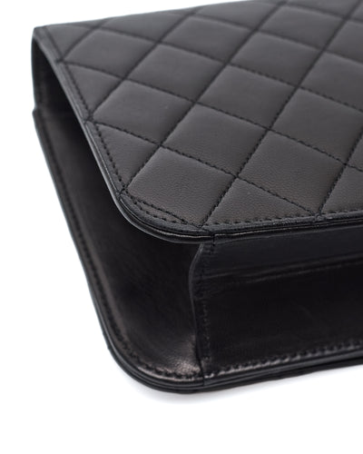 Chanel Vintage Black Lambskin Full Flap