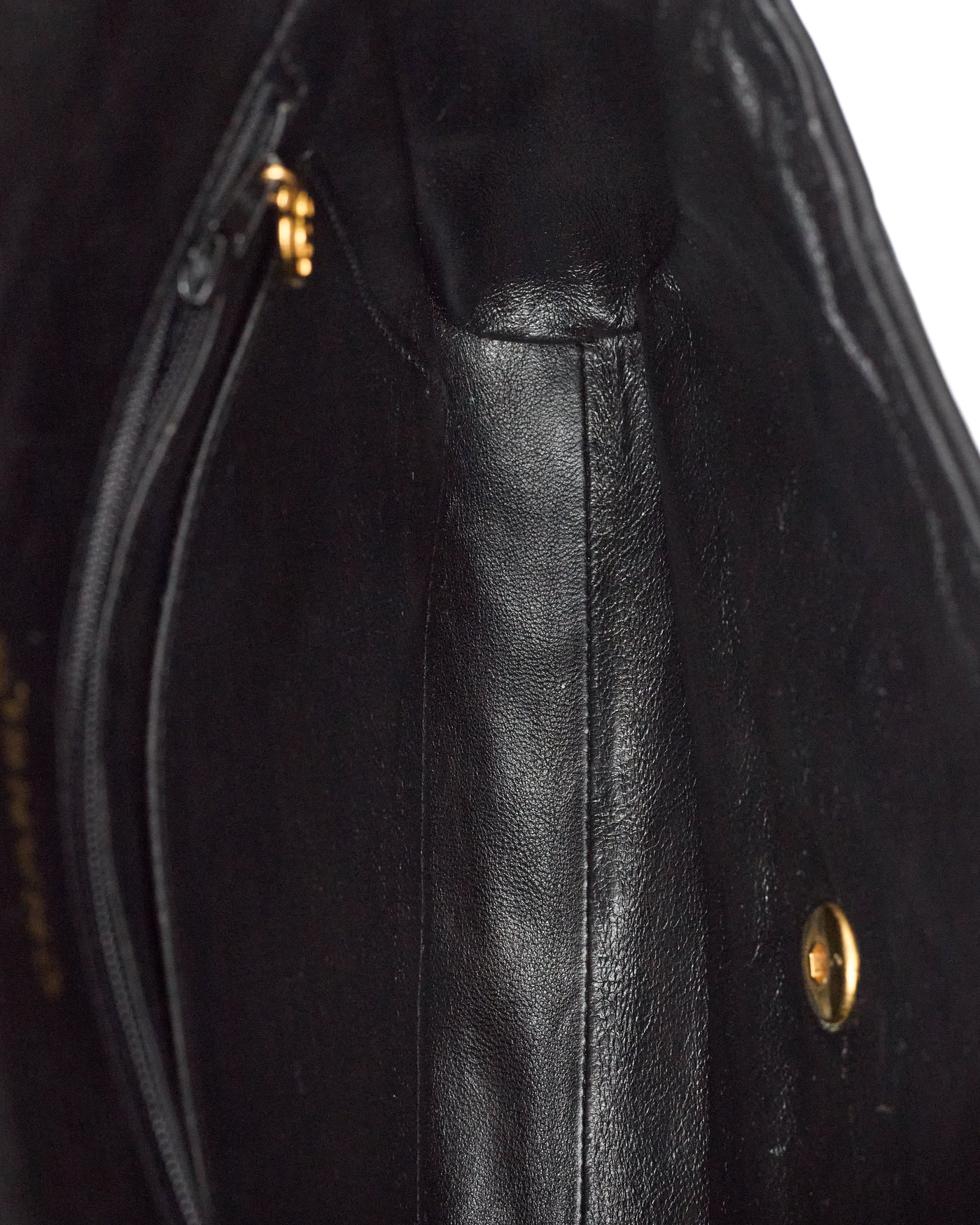 Chanel Vintage Black Lambskin Multi-Quilted Shoulder Bag