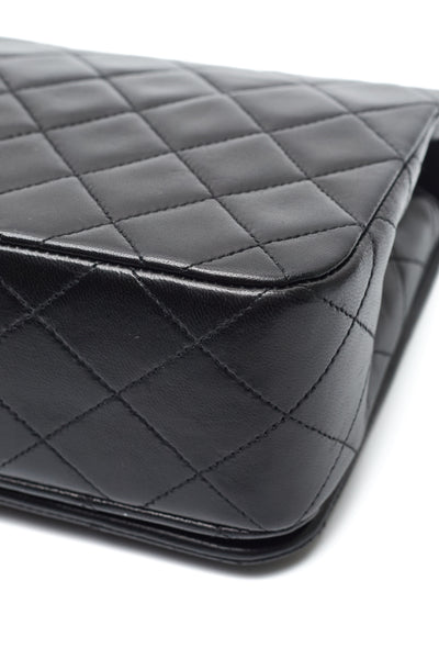 Chanel Vintage Black Lambskin Full Flap