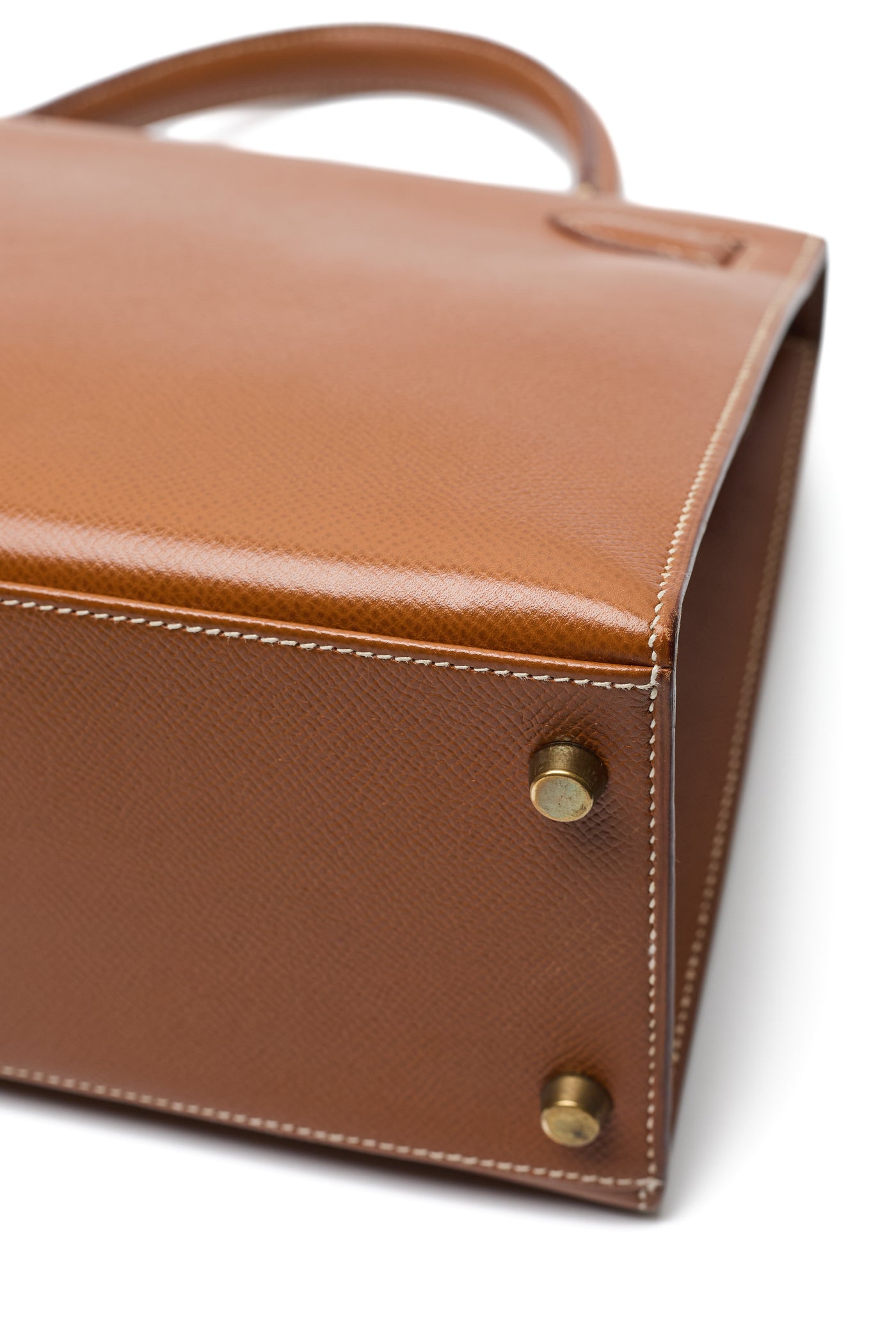 Hermes Vintage Sellier Gold Courchevel Kelly 28