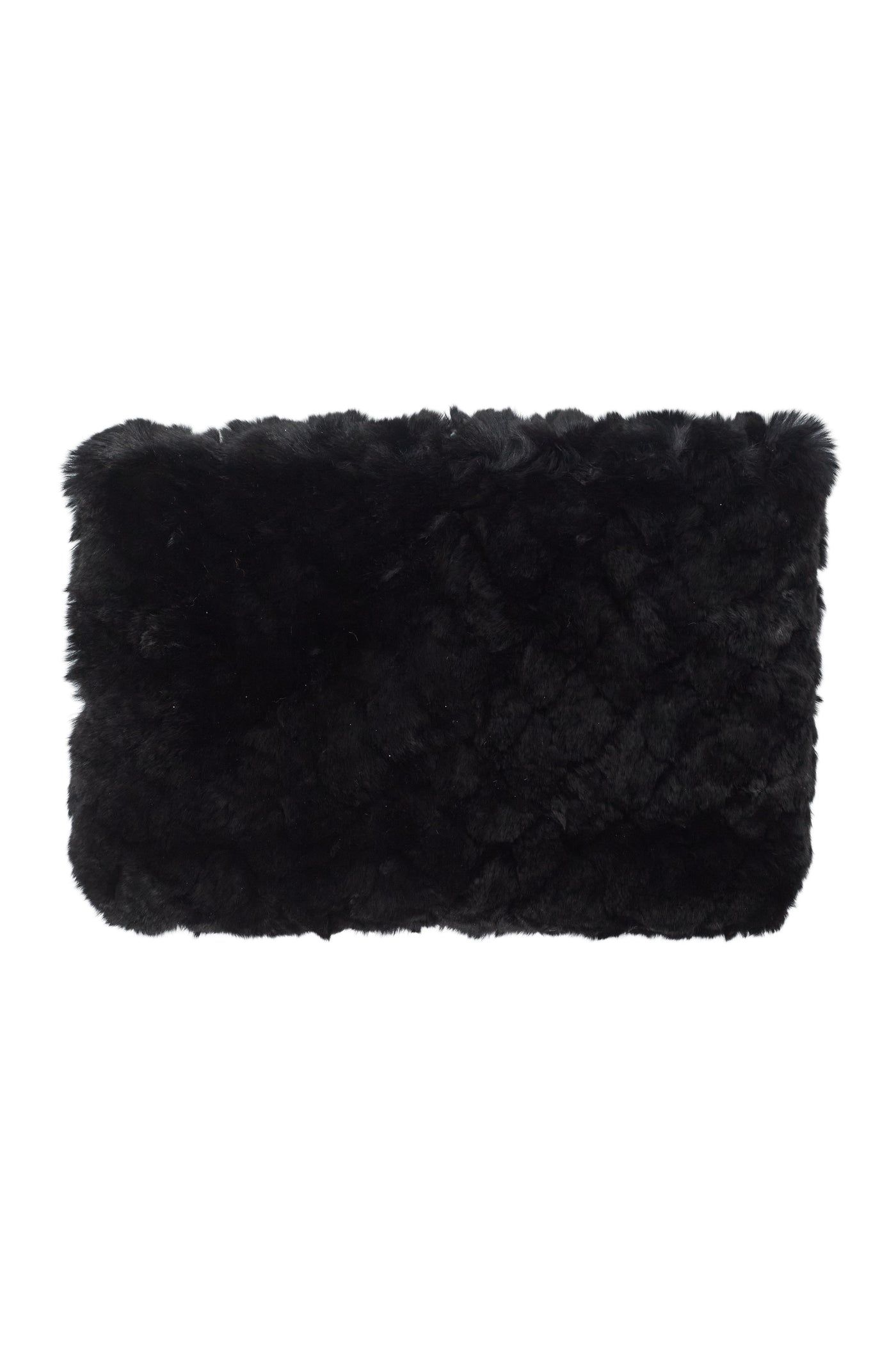 Chanel Chain CC Charm Real Fur Clutch