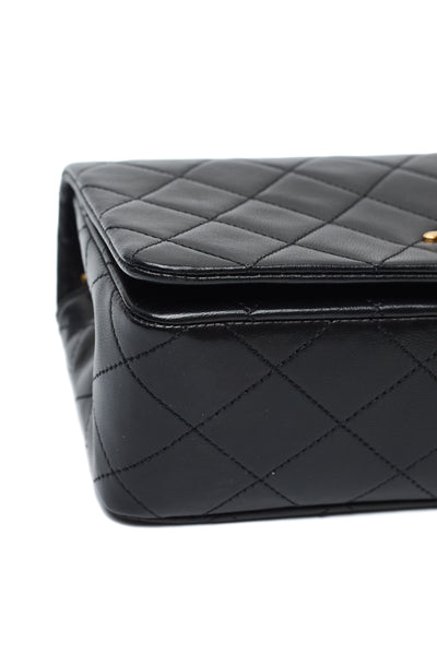 Chanel Vintage Black Lambskin Mini Full Flap