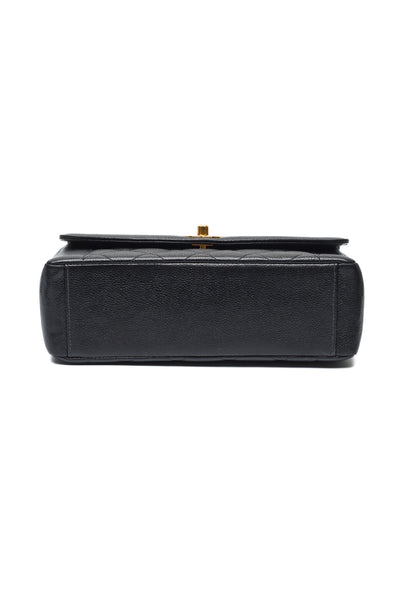Chanel Rare Vintage Black Caviar Tall Diana