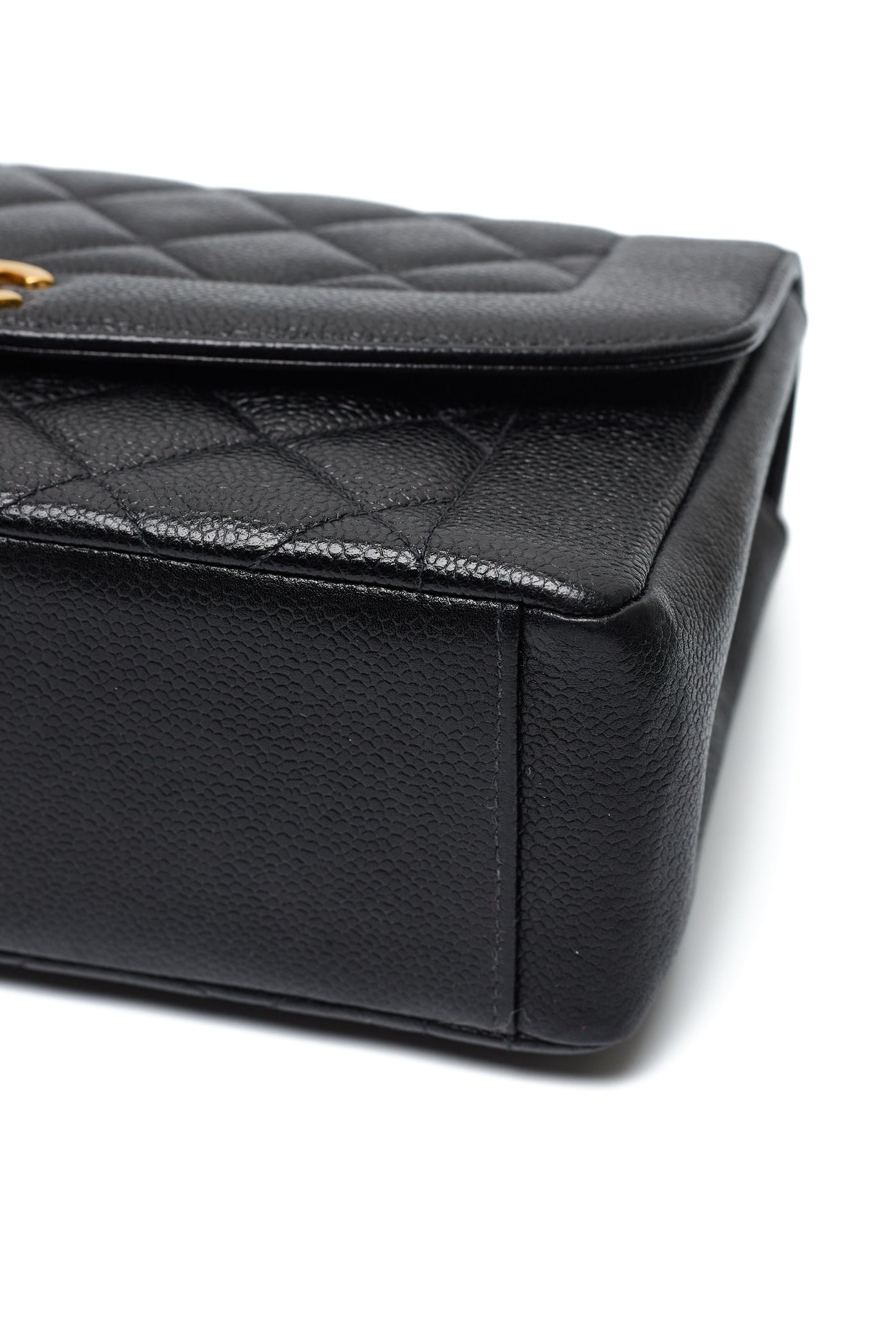 Chanel Rare Vintage Black Caviar Tall Diana