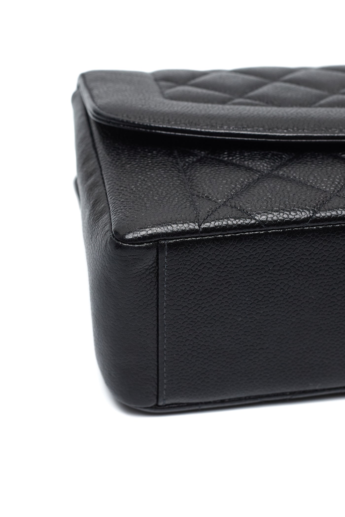 Chanel Rare Vintage Black Caviar Tall Diana