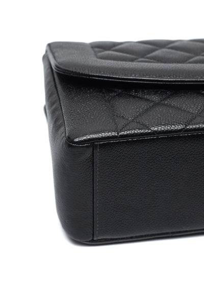 Chanel Rare Vintage Black Caviar Tall Diana