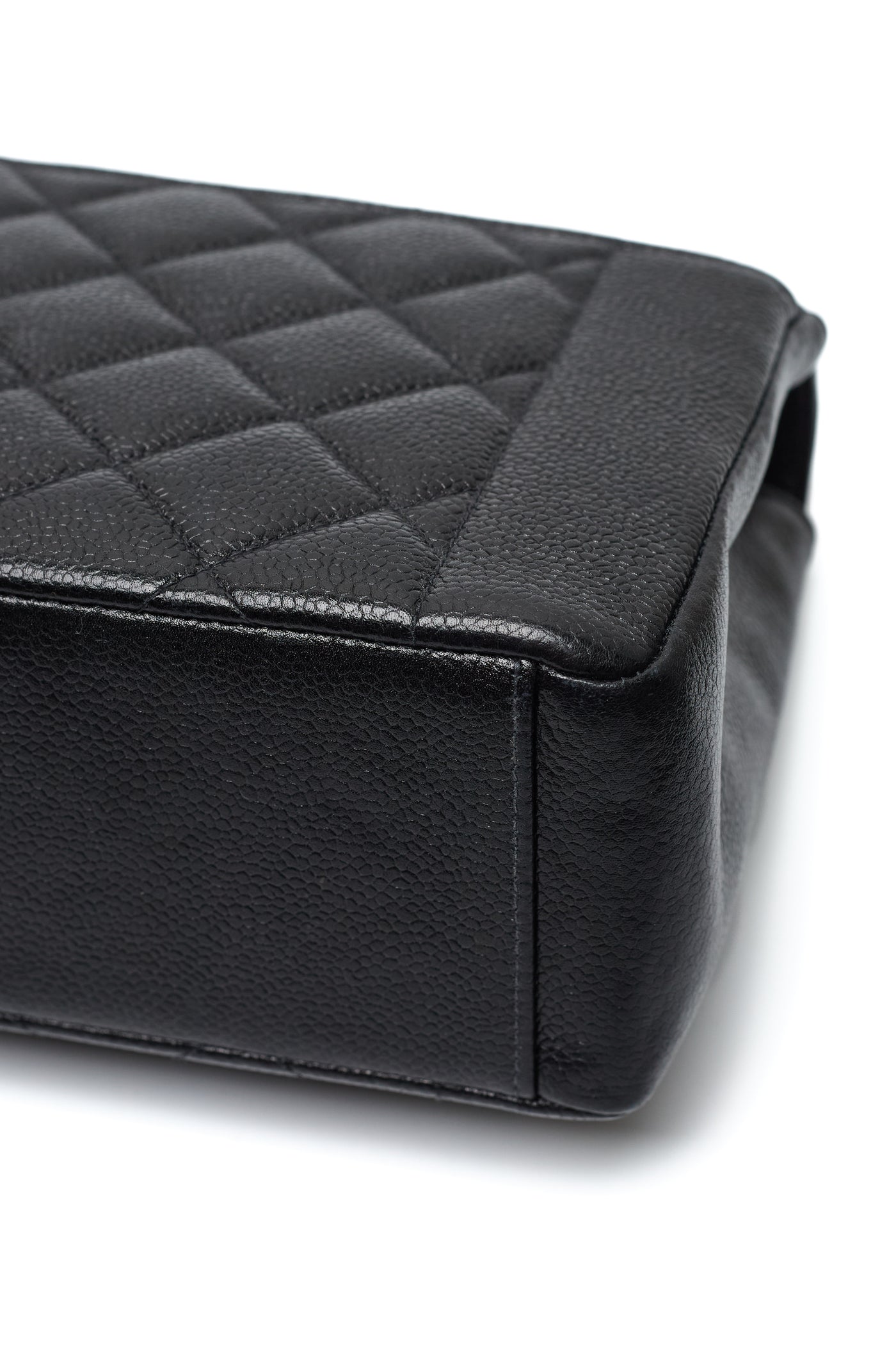 Chanel Rare Vintage Black Caviar Tall Diana