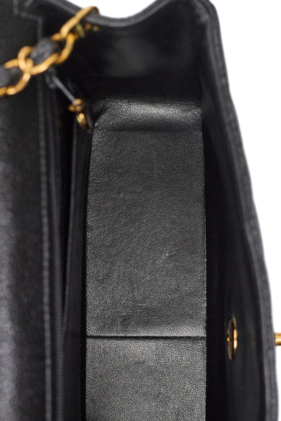 Chanel Rare Vintage Black Caviar Tall Diana