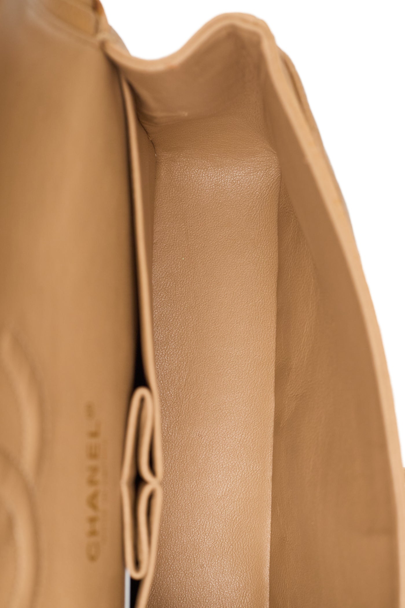 Chanel Rare Vintage Beige Caviar Classic Medium Double Flap