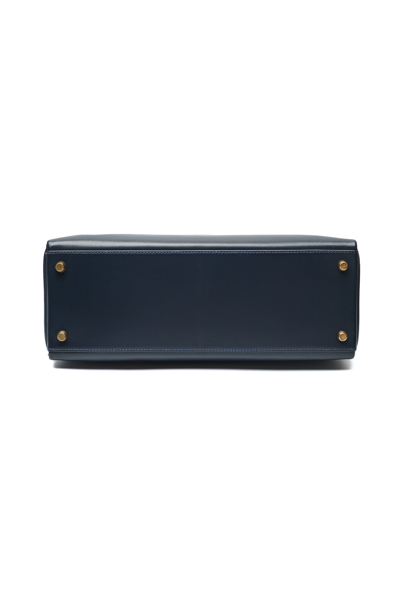 Hermes Vintage Blue Indigo Box Calf Kelly 32