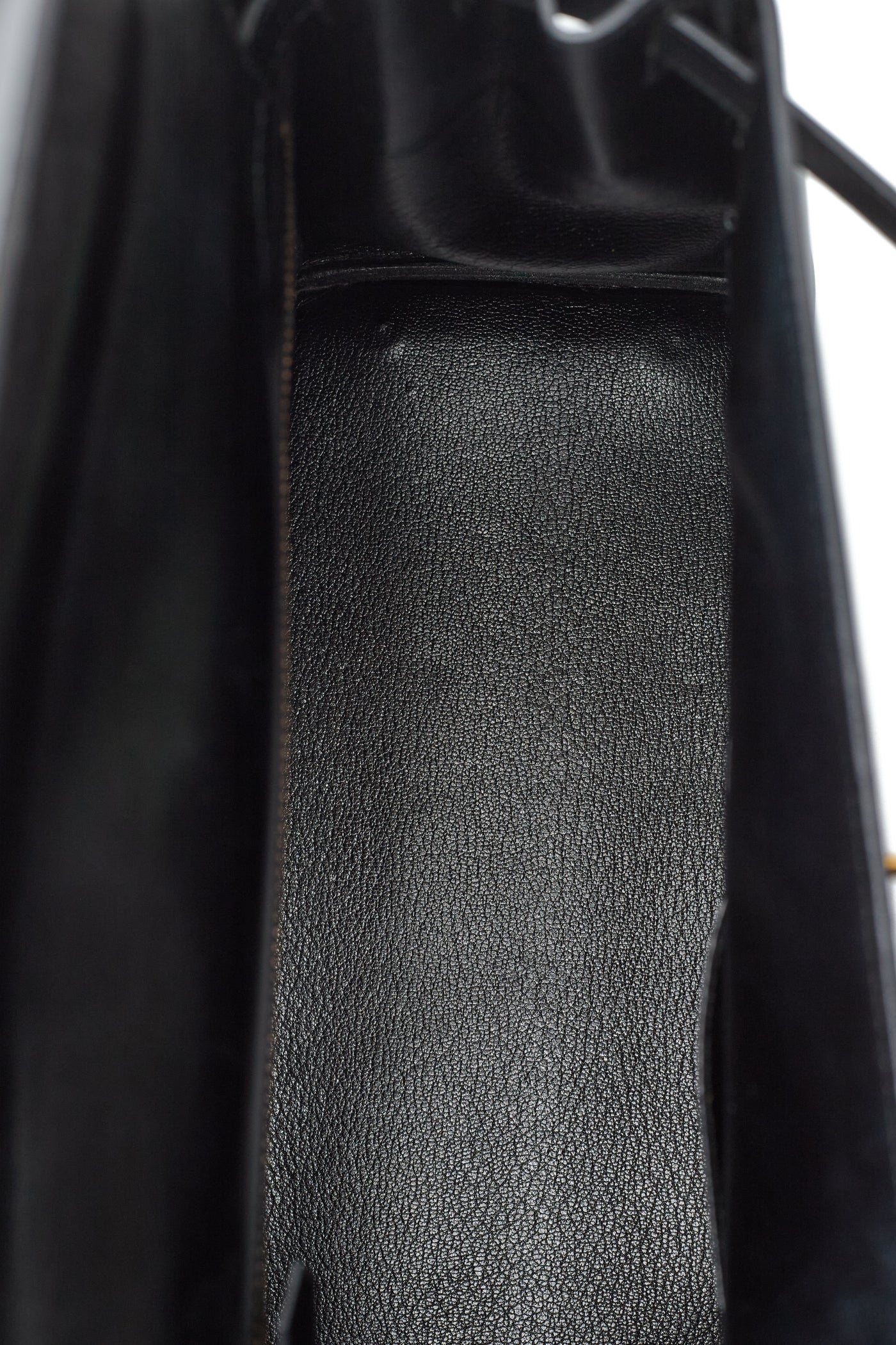 Hermes Vintage Black Box Calf Kelly 28
