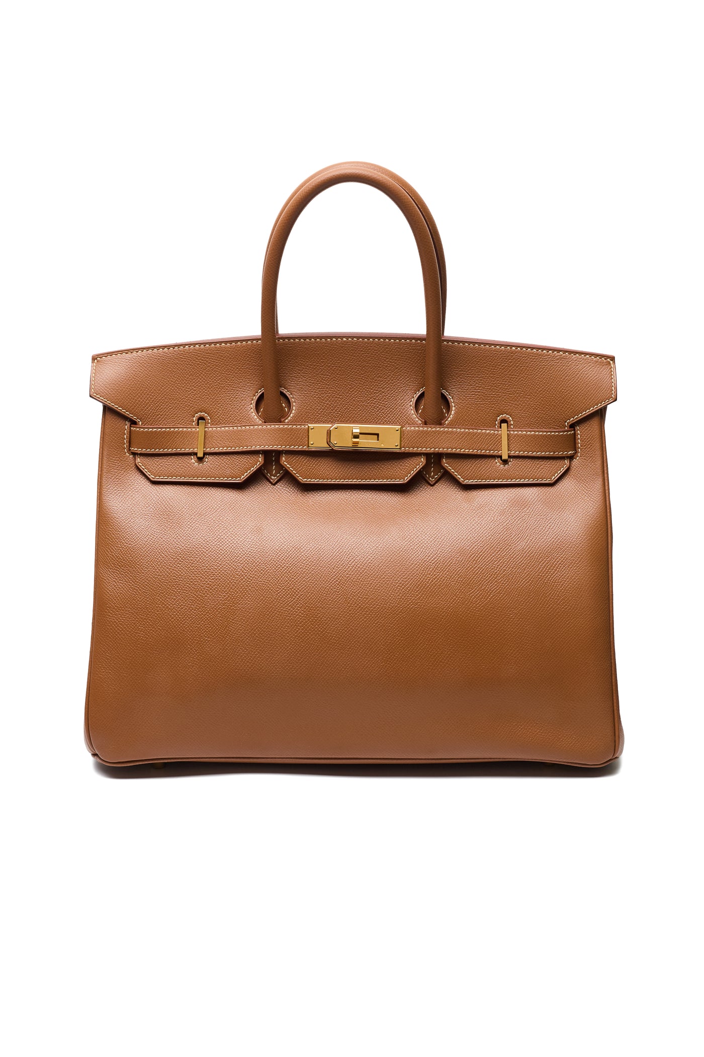 Hermes Vintage Gold Courchevel Birkin 35