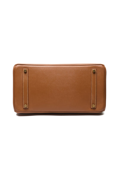 Hermes Vintage Gold Courchevel Birkin 35