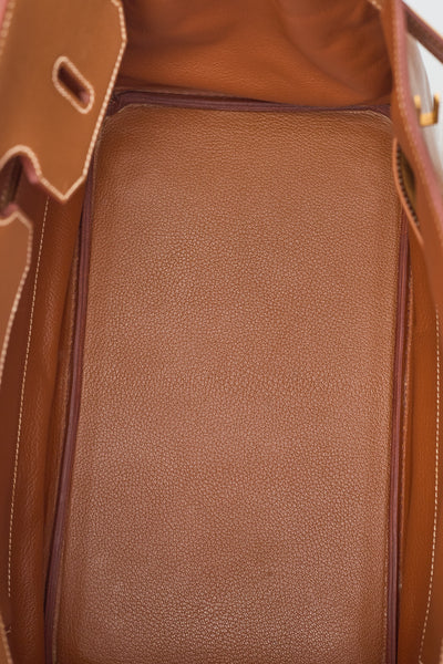 Hermes Vintage Gold Courchevel Birkin 35