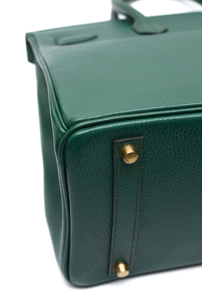 Hermes Vintage Green Ardennes Birkin 35