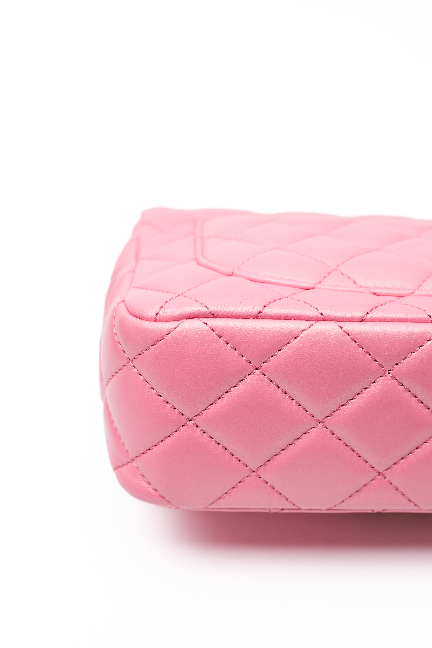 Chanel 2023 Iridescent Pink Lambskin Candy Heart CC Flap Bag