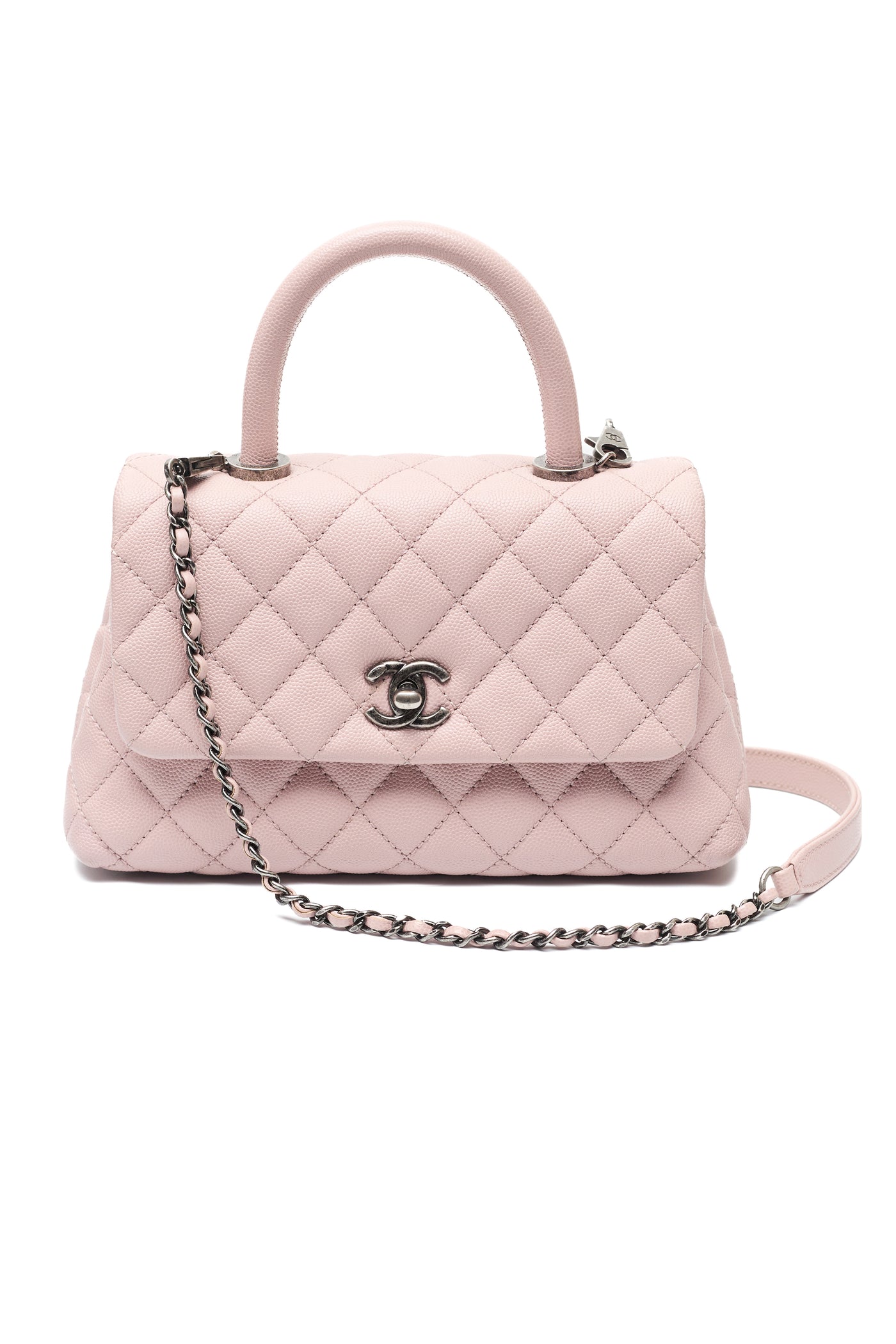 Chanel Pink Caviar Coco Handle