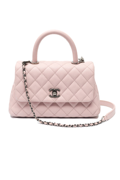 Chanel Pink Caviar Coco Handle
