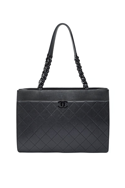 Chanel So Black My Everything Caviar Tote Bag
