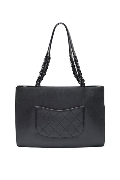 Chanel So Black My Everything Caviar Tote Bag