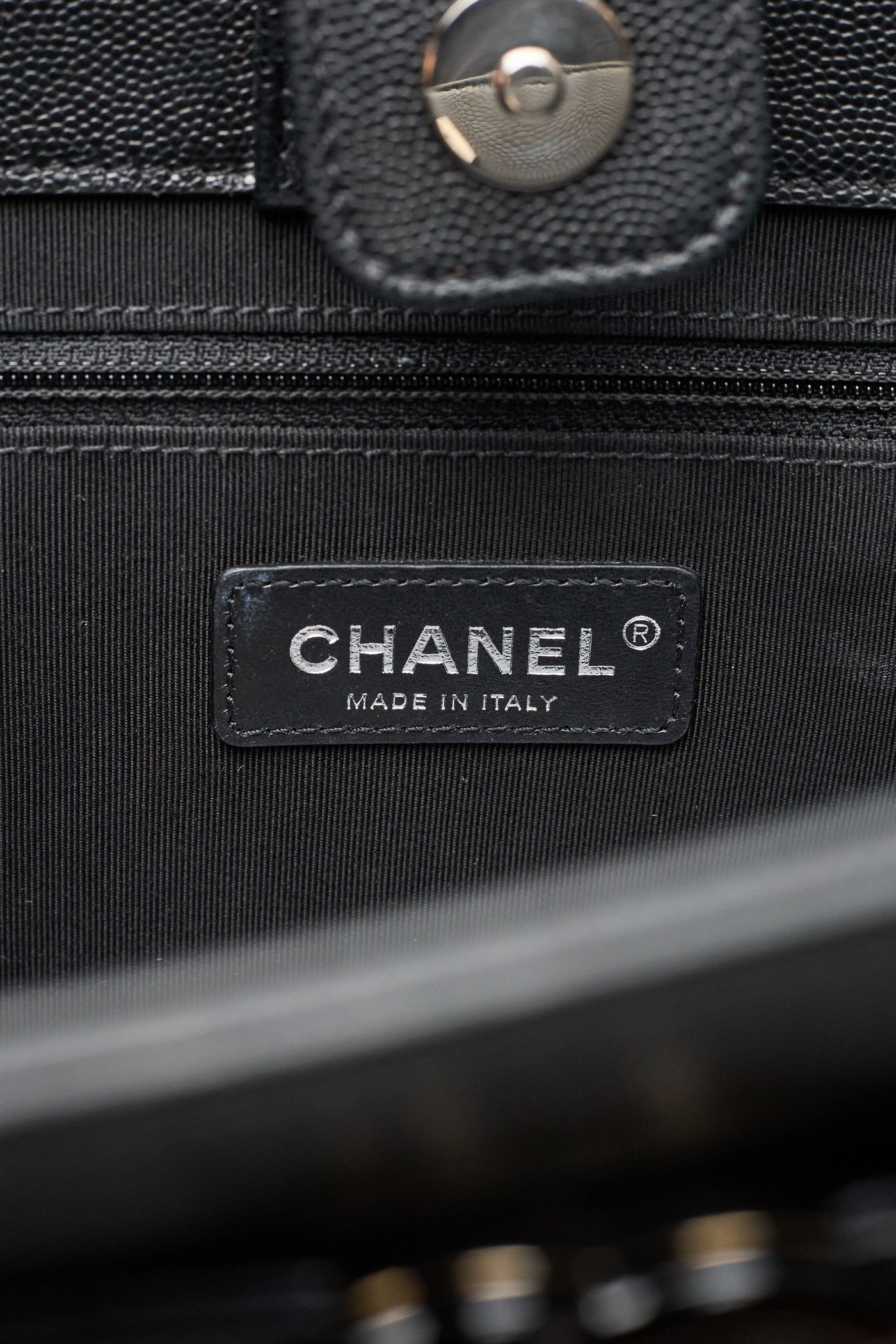 Chanel So Black My Everything Caviar Tote Bag