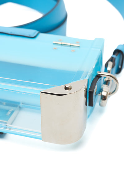 Fendi Blue Plexiglass Baguette Trunk