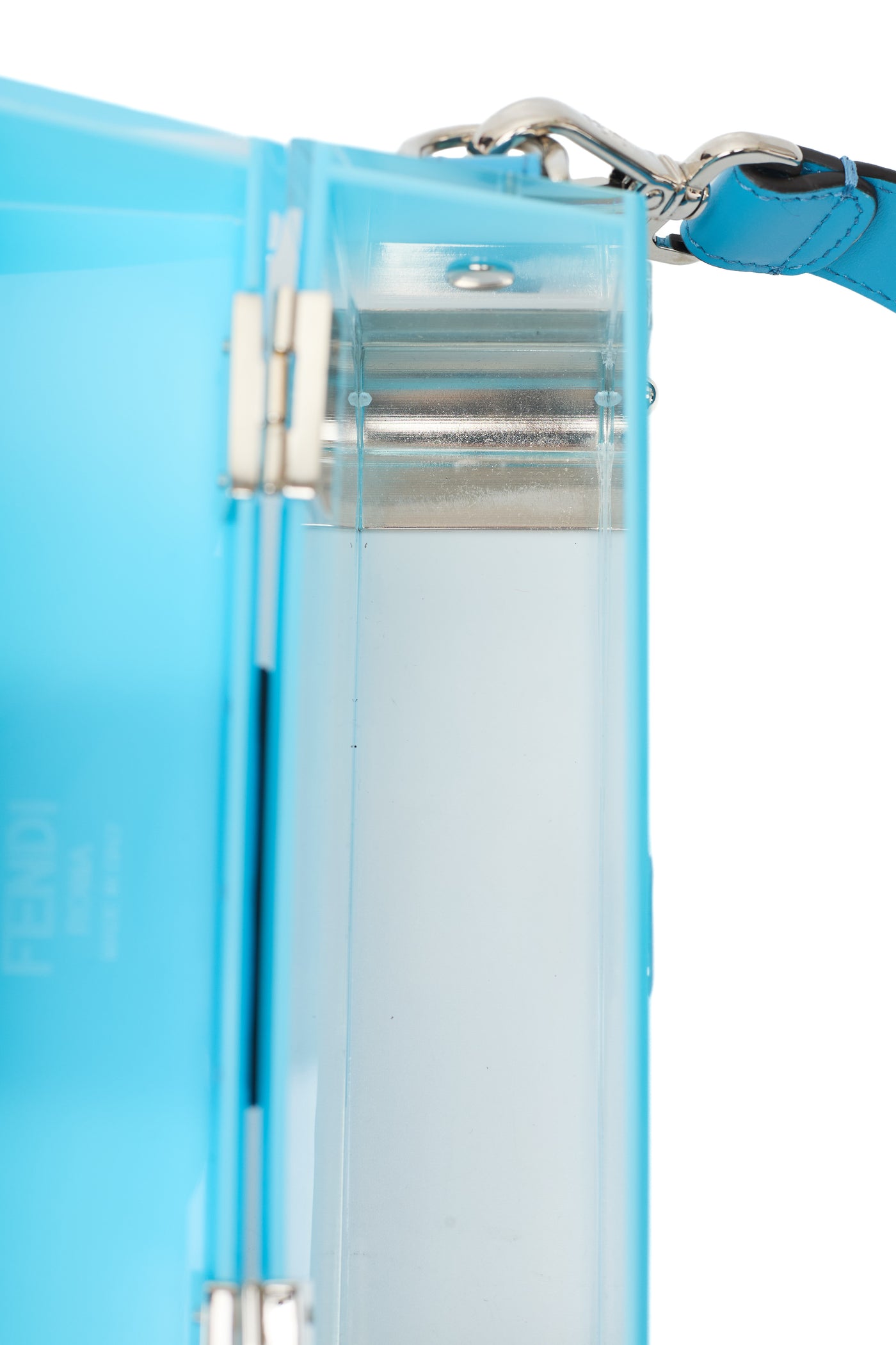Fendi Blue Plexiglass Baguette Trunk