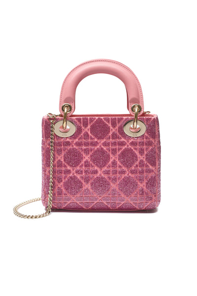 Christian Dior Pink Beaded Mini Lady Dior