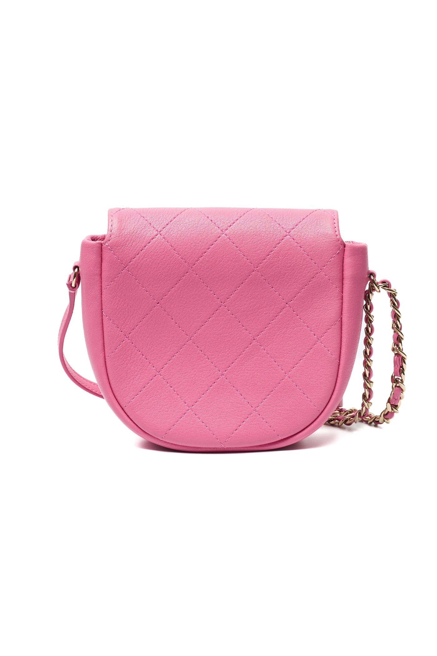 Chanel Pink Calfskin Crossbody Bag