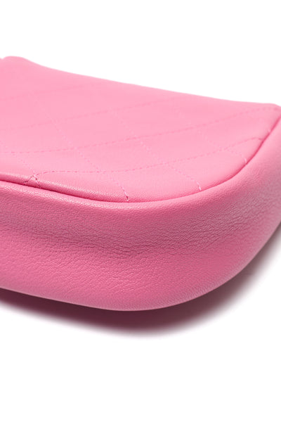 Chanel Pink Calfskin Crossbody Bag