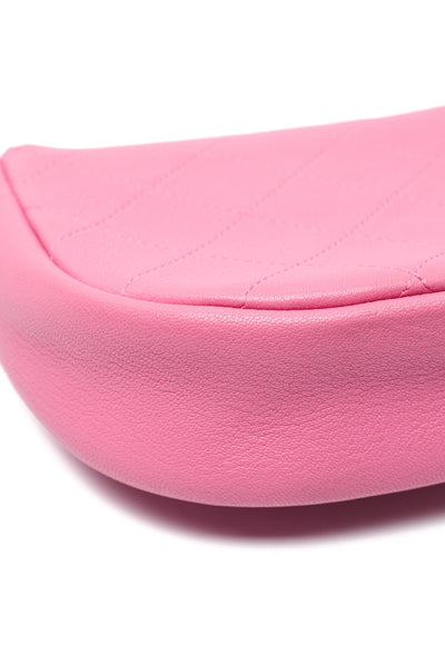 Chanel Pink Calfskin Crossbody Bag