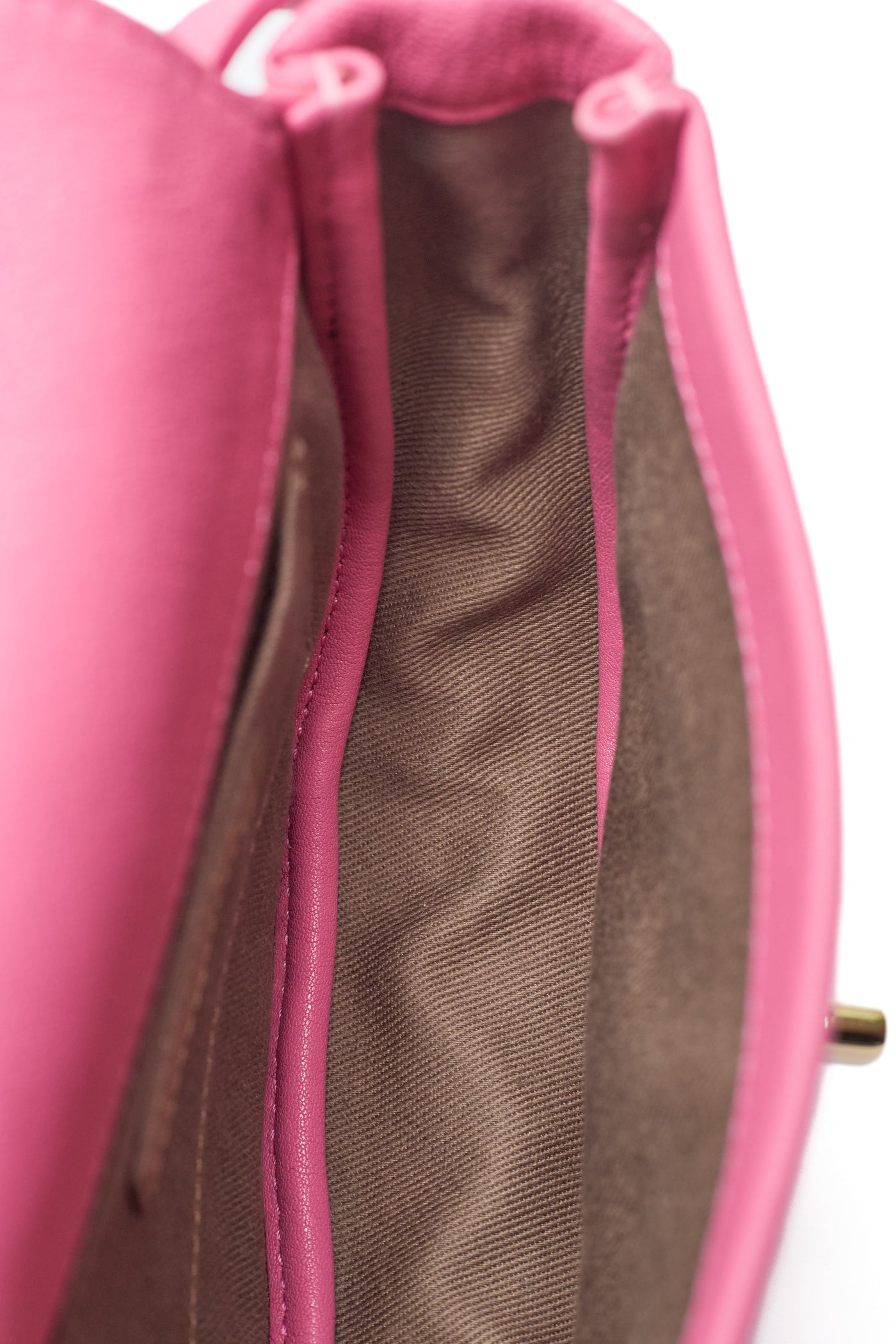 Chanel Pink Calfskin Crossbody Bag