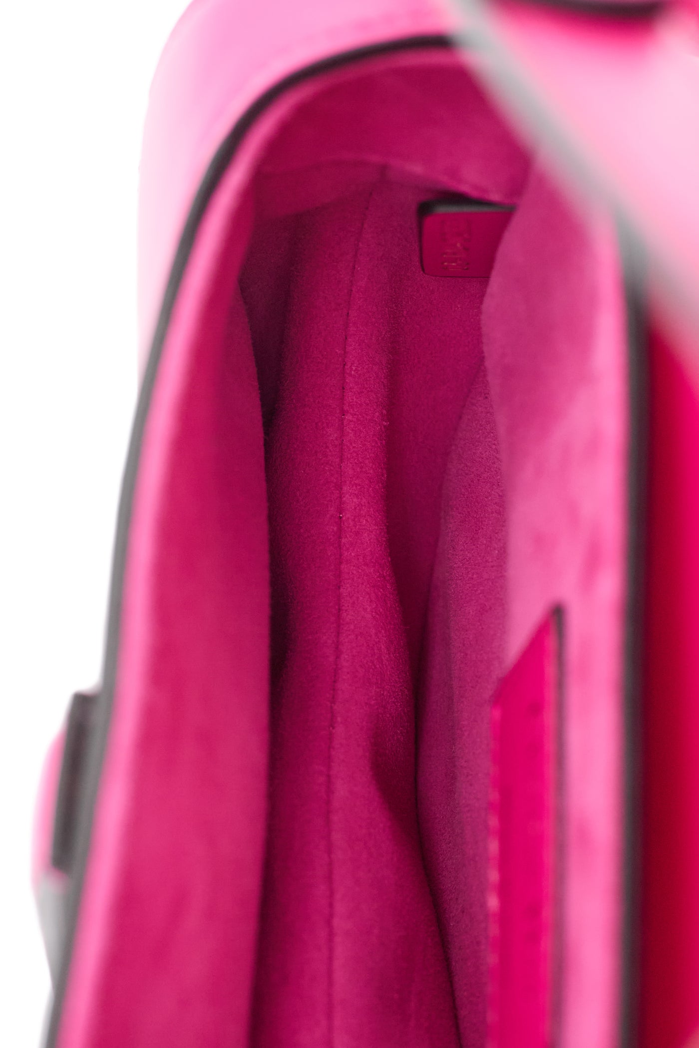 Christian Dior Hot Pink Calfskin Mini Saddle Bag