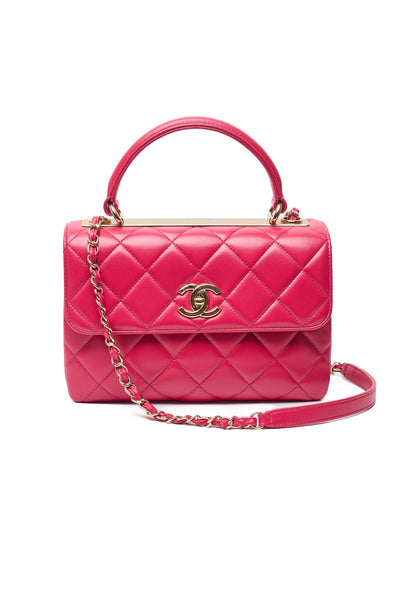 Chanel Pink Lambskin Small Trendy