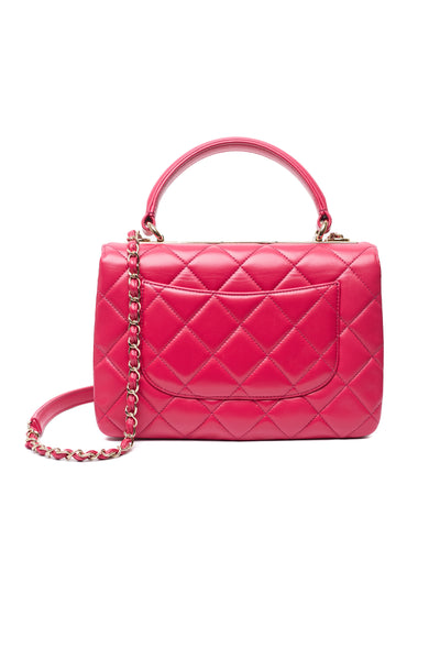 Chanel Pink Lambskin Small Trendy