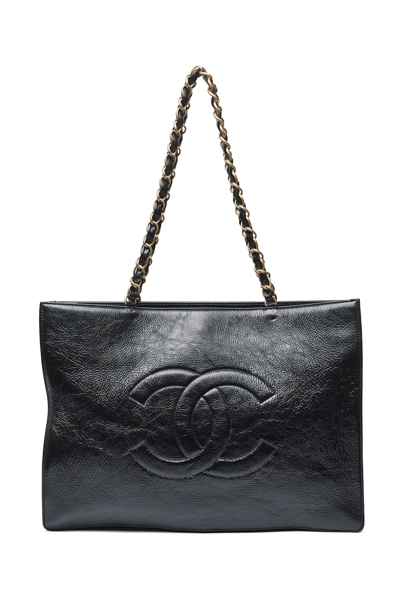 Chanel Timeless CC Chain Shiny Aged Calfskin Large Shopping Tote