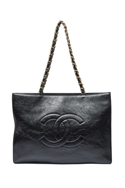 Chanel Timeless CC Chain Shiny Aged Calfskin Large Shopping Tote