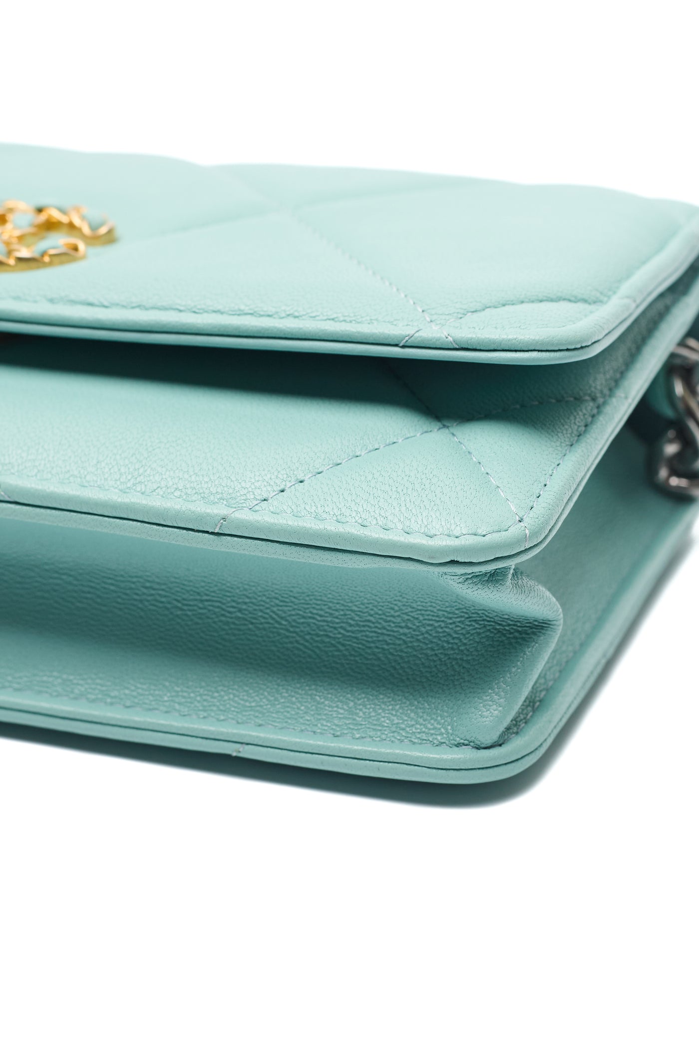 Chanel Blue Lambskin 19 Wallet on Chain