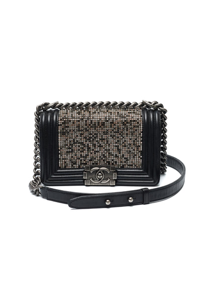 Chanel Limited Edition Crystal Embellished Small Boy Bag