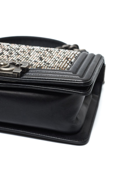 Chanel Limited Edition Crystal Embellished Small Boy Bag