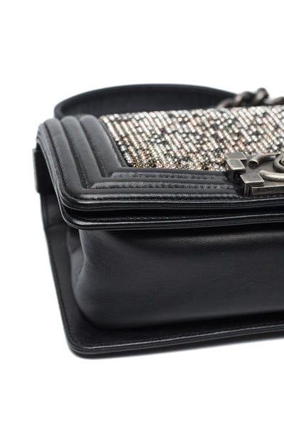 Chanel Limited Edition Crystal Embellished Small Boy Bag
