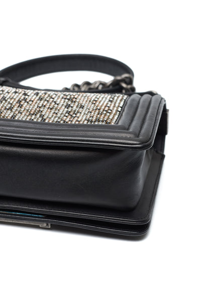 Chanel Limited Edition Crystal Embellished Small Boy Bag