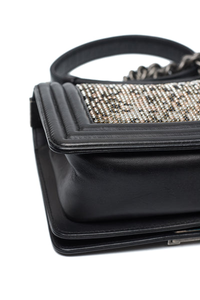 Chanel Limited Edition Crystal Embellished Small Boy Bag