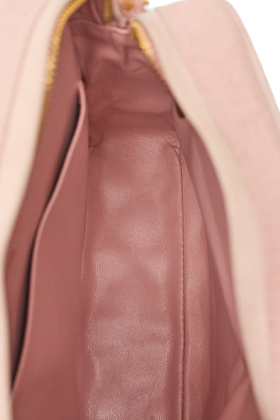 Chanel Rare Vintage Pink Linen Diana Camera Bag