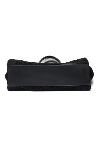 Chanel Black Shearling Large Deauville