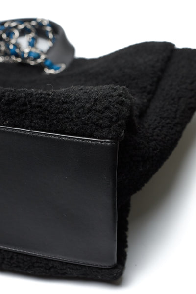 Chanel Black Shearling Large Deauville